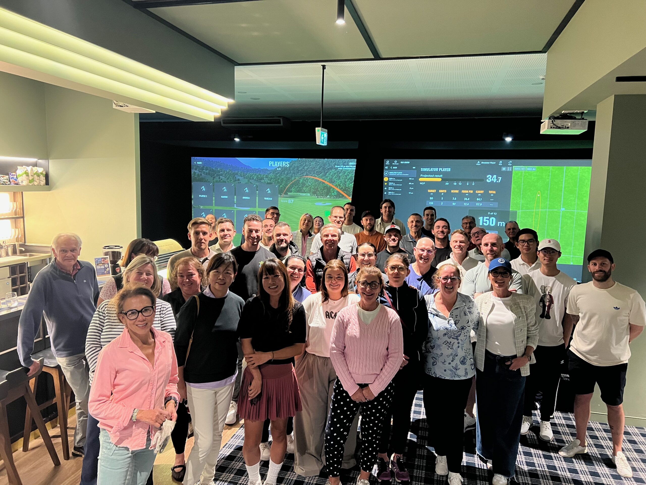 Bar and Golf Simulator Bays at Howe2Golf in Moore Park, Sydney 